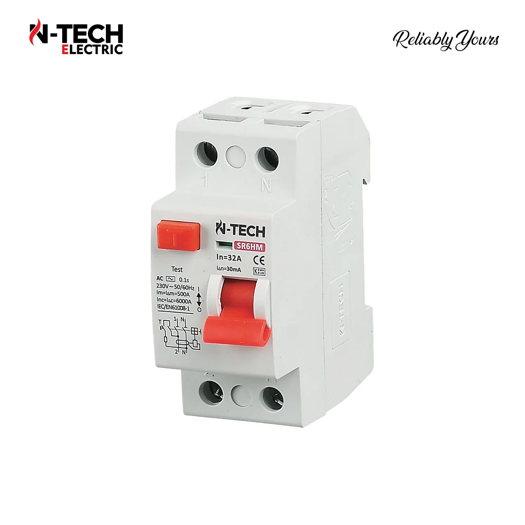 RESIDUAL CURRENT CIRCUIT BREAKER (RCCB) 2-POLE 32A-63A
